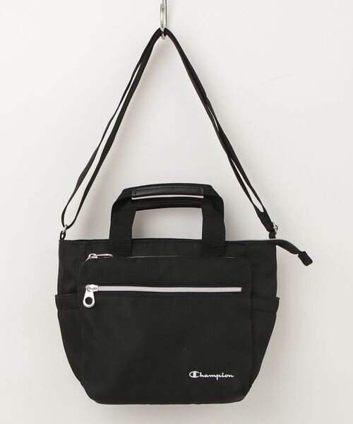 Champion（チャンピオン） 刺繍2WAYバッグ - ブラック レディース