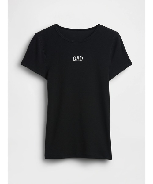 GAP ロゴ 人気 Ｔシャツ 新品未使用 お洒落 GAP（ギャップ） tシャツ モダン リブ GAPロゴTシャツ 半袖 レディース