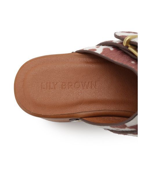LILY BROWN（リリーブラウン） サンダル ミュール ウッドソール