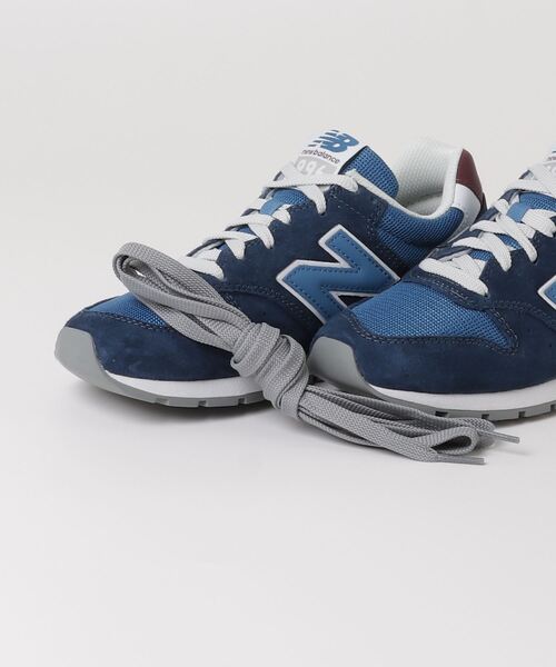 「New Balance」 ローカットスニーカー 26.5cm ネイビー レディース_画像4