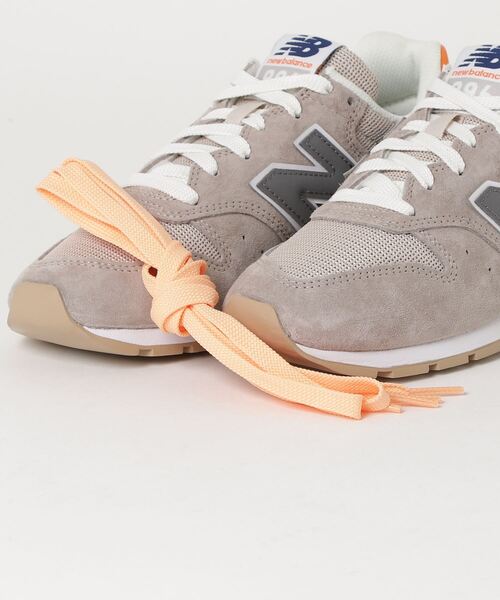 「New Balance」 ローカットスニーカー 26.5cm ネイビー レディース_画像9