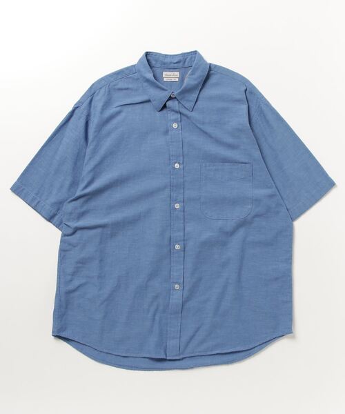 STEVEN ALAN（スティーブンアラン） 半袖シャツ L ブルー メンズ