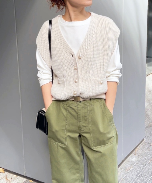 Spick & Span」 ニットベスト FREE ベージュ レディース 【公式通販】