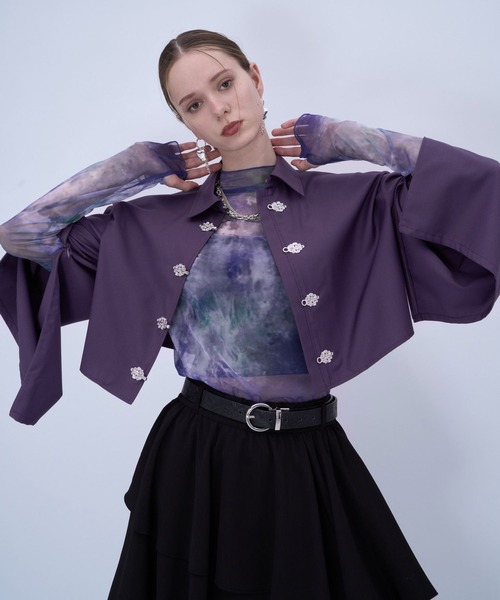 HARE（ハレ） ブラウス シャツ 2WAYチャイナシャツ(HARE) レディース