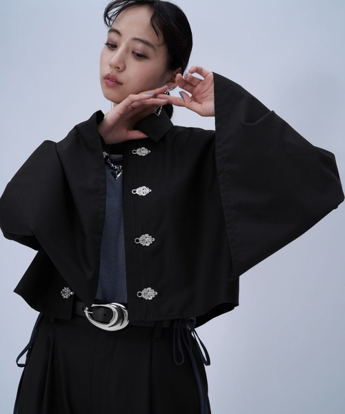 HARE（ハレ） ブラウス シャツ 2WAYチャイナシャツ(HARE) レディース