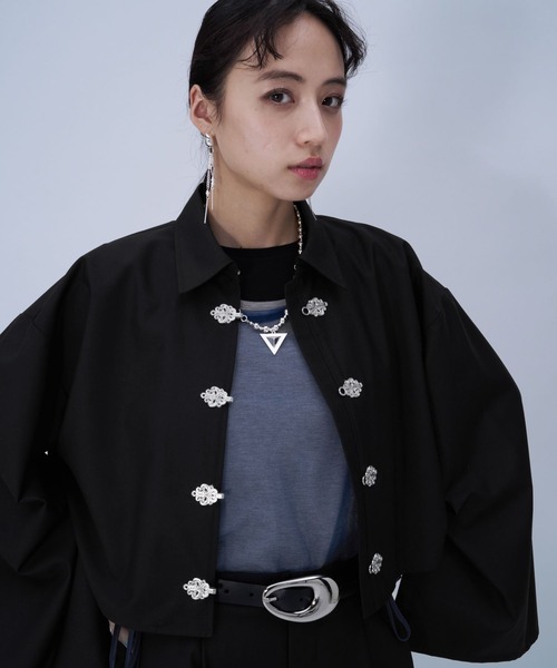 HARE（ハレ） ブラウス シャツ 2WAYチャイナシャツ(HARE) レディース