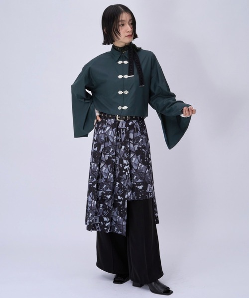 HARE（ハレ） ブラウス シャツ 2WAYチャイナシャツ(HARE) レディース