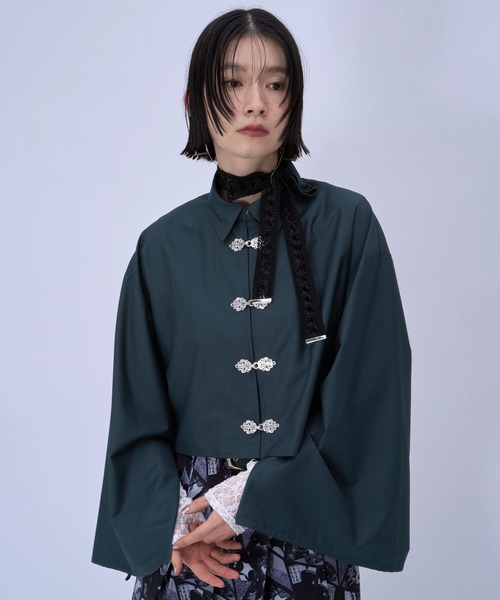 HARE（ハレ） ブラウス シャツ 2WAYチャイナシャツ(HARE) レディース