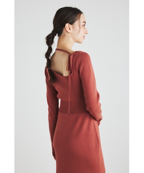 「rienda」 ニットワンピース FREE ブラウン レディース_画像3