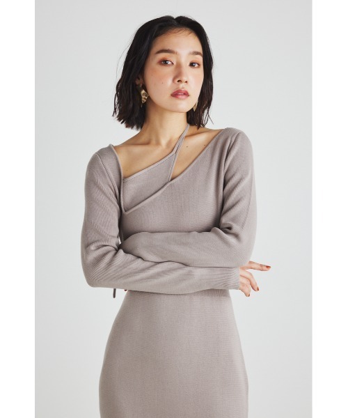 「rienda」 ニットワンピース FREE ブラウン レディース_画像8