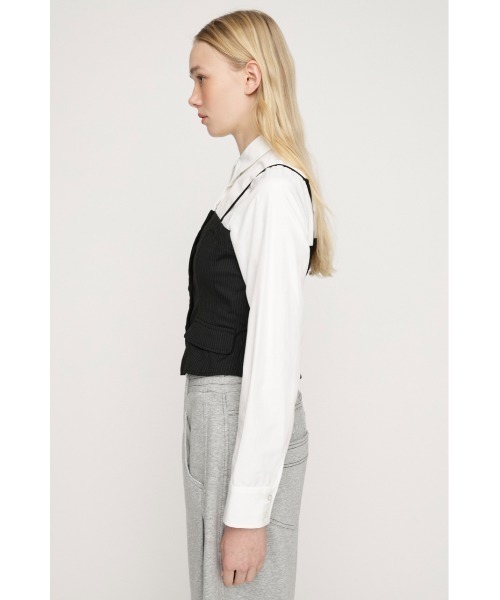 SLY（スライ） ブラウス シャツ BUSTIER LAYERED LIKE SH TOPS