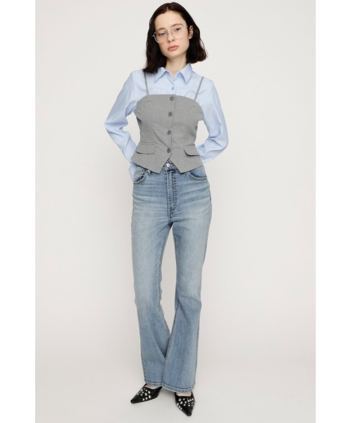 SLY（スライ） ブラウス シャツ BUSTIER LAYERED LIKE SH TOPS
