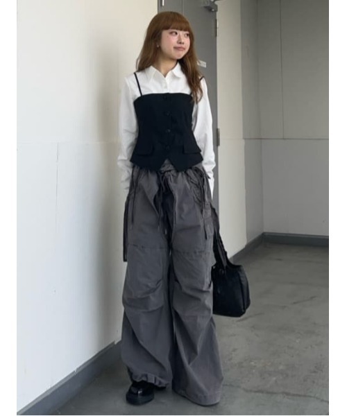 SLY（スライ） ブラウス シャツ BUSTIER LAYERED LIKE SH TOPS