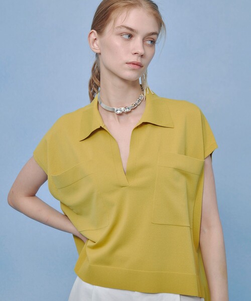 ニット セーター 「LOULOU WILLOUGHBY」ハイツイストスキッパープルオーバー レディースの画像