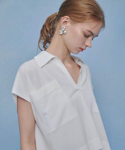 ニット セーター 「LOULOU WILLOUGHBY」ハイツイストスキッパープルオーバー レディースの画像