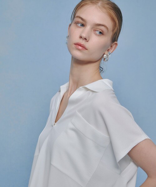 ニット セーター 「LOULOU WILLOUGHBY」ハイツイストスキッパープルオーバー レディースの画像