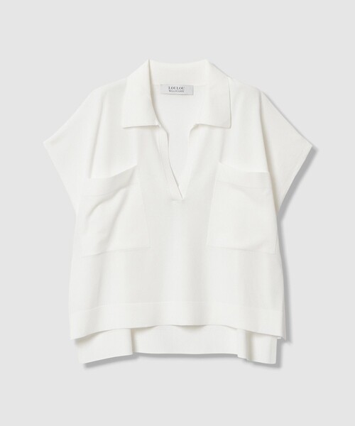 ニット セーター 「LOULOU WILLOUGHBY」ハイツイストスキッパープルオーバー レディースの画像
