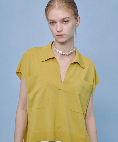 ニット セーター 「LOULOU WILLOUGHBY」ハイツイストスキッパープルオーバー レディースの画像