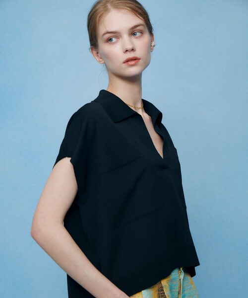 ニット セーター 「LOULOU WILLOUGHBY」ハイツイストスキッパープルオーバー レディースの画像
