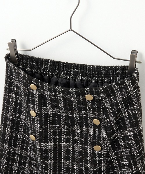 「alotta」 フレアスカート M ブラック×ホワイト レディース_画像8