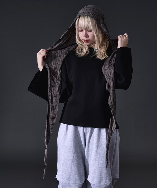 Ellno Loset（エルノロゼット） ストール マフラー ダメージフード