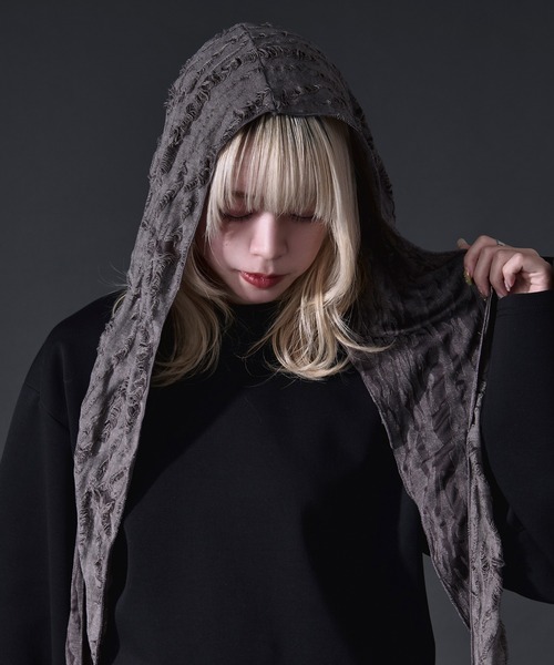 Ellno Loset（エルノロゼット） ストール マフラー ダメージフード