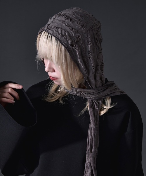 Ellno Loset（エルノロゼット） ストール マフラー ダメージフード