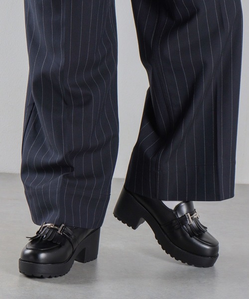 「LibertyDoll」 ローファー 43 ブラック メンズ_画像4