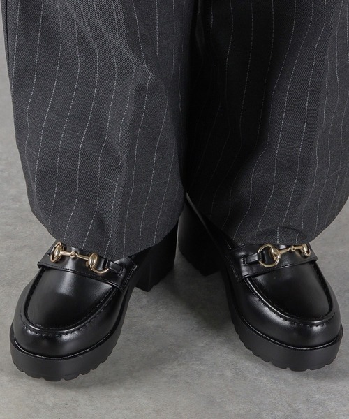 「LibertyDoll」 ローファー 43 ブラック メンズ_画像6