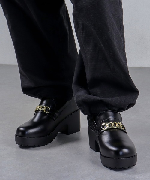 「LibertyDoll」 ローファー 43 ブラック メンズ_画像8