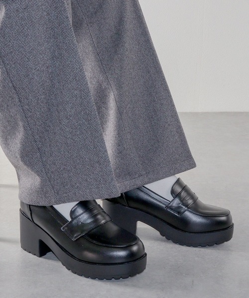 「LibertyDoll」 ローファー 43 ブラック メンズ_画像9