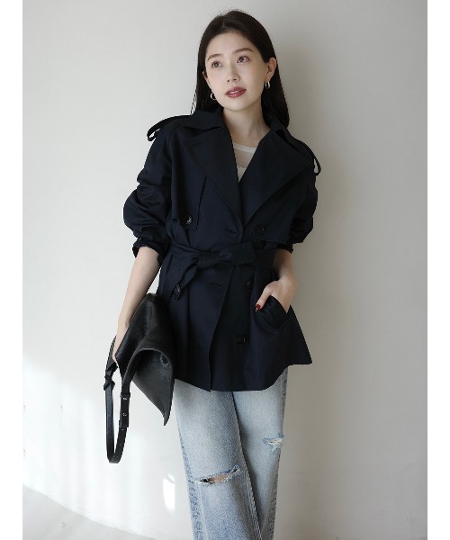 anuans（アニュアンス） トレンチコート コート ハーフオーバー