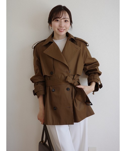 anuans（アニュアンス） トレンチコート コート ハーフオーバー