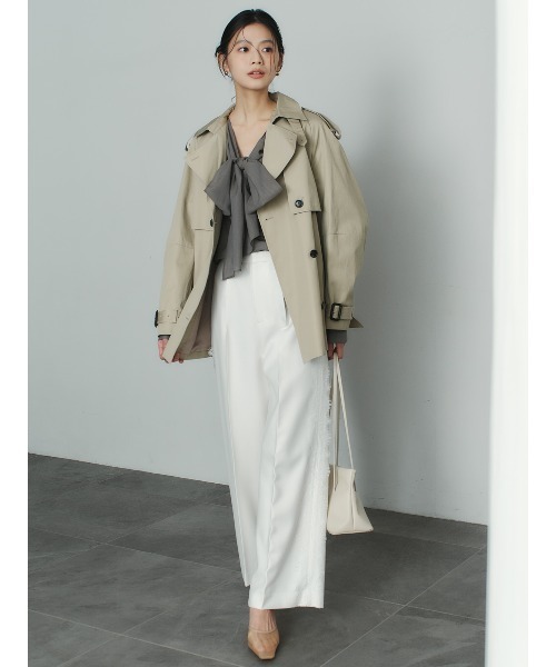 anuans（アニュアンス） トレンチコート コート ハーフオーバー