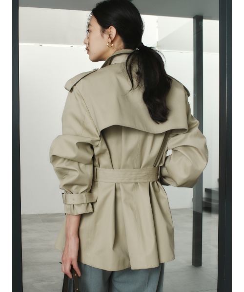 anuans（アニュアンス） トレンチコート コート ハーフオーバー