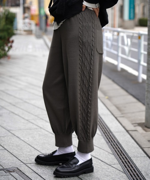 HARVESTY（ハーベスティ） パンツ HARVESTY/ハーベスティー CABLE SIDE 