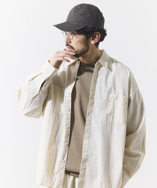 HINSON シャツ HINSON/ヒンソン シャンブレー リラックスワーク ロング