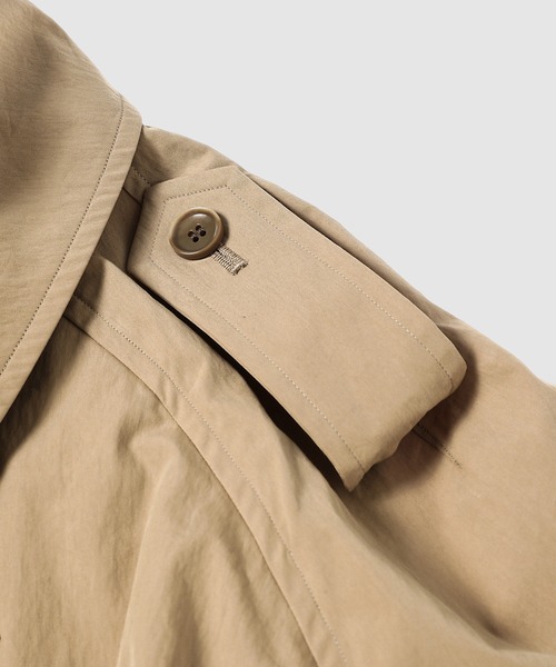 トレンチコート コート ZIPPER LAYERED TRENCH COAT メンズの画像