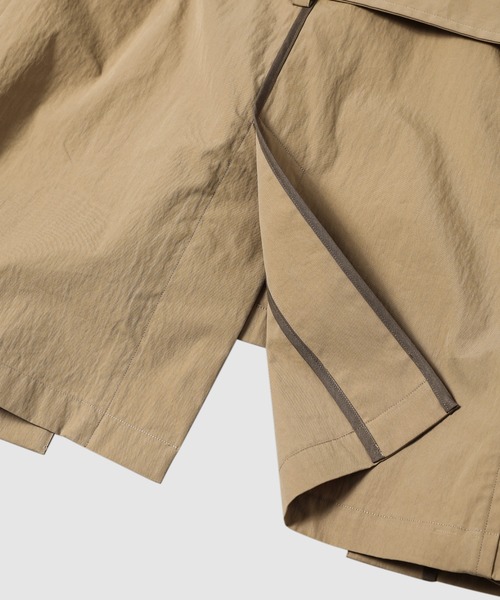 トレンチコート コート ZIPPER LAYERED TRENCH COAT メンズの画像