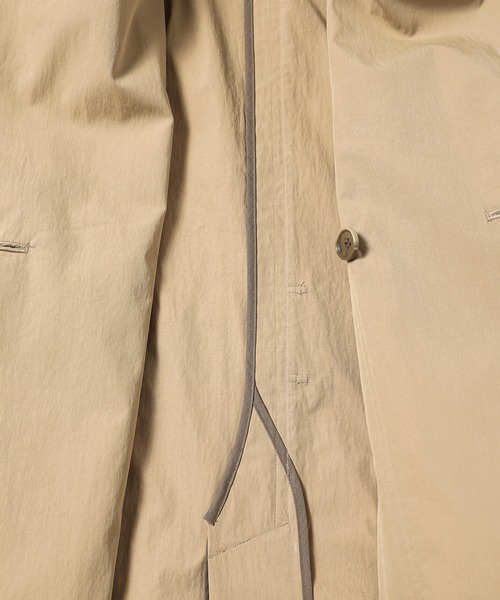 トレンチコート コート ZIPPER LAYERED TRENCH COAT メンズの画像