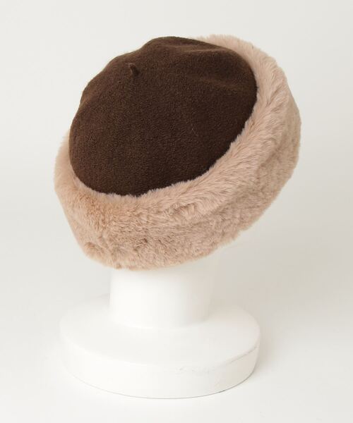 「OVERRIDE」 ハット - ベージュ レディース_画像2