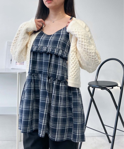 アズノウアズ 半袖 チュニック ワンピース 黒 フリー AS KNOW AS 