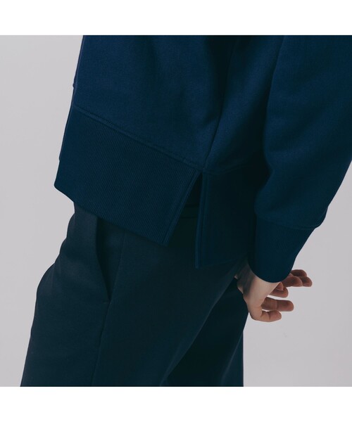 「LACOSTE」 プルオーバーパーカー 36 ベージュ レディースの画像