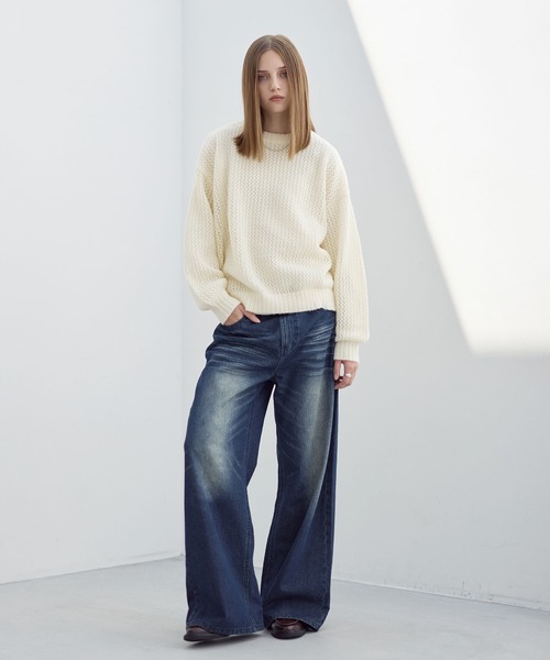 「ASTRONOMY」 デニムパンツ X-LARGE インディゴブルー メンズ_画像5