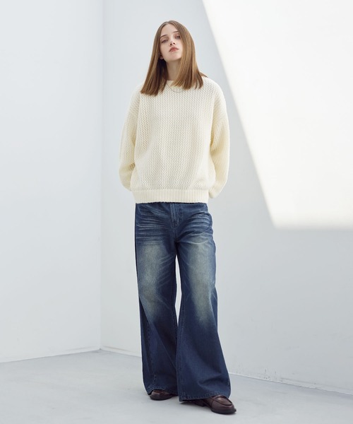 「ASTRONOMY」 デニムパンツ X-LARGE インディゴブルー メンズ_画像7