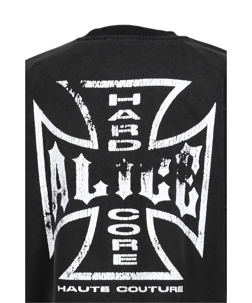 ALICE HOLLYWOOD tシャツ NUBIAN x ALICE MOTO COUTURE LAYERED LS T