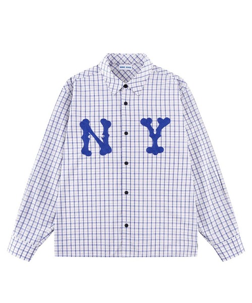 WOKE EDGE（ウォークエッジ） シャツ NY Glit Check Shirt メンズ