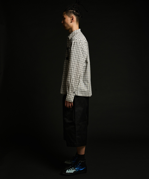WOKE EDGE（ウォークエッジ） シャツ NY Glit Check Shirt メンズ