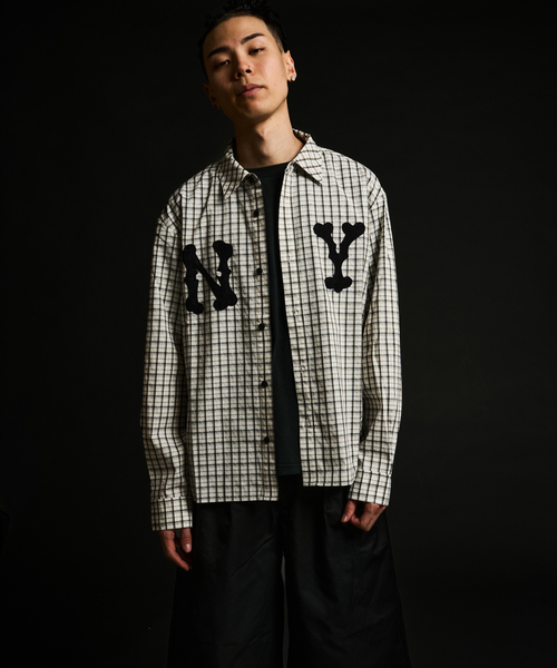 WOKE EDGE（ウォークエッジ） シャツ NY Glit Check Shirt メンズ