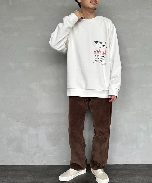 「Manhattan Portage」 スウェットカットソー X-LARGE ブラック レディース_画像3